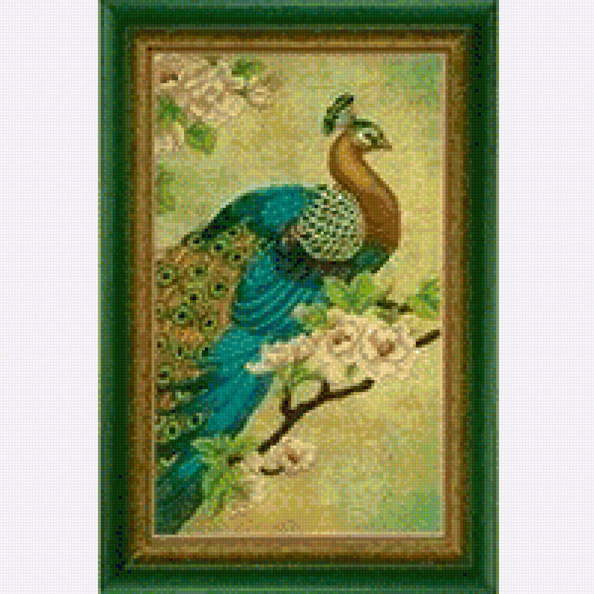 Зеленый павлин - предпросмотр