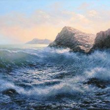 Схема вышивки «Море»