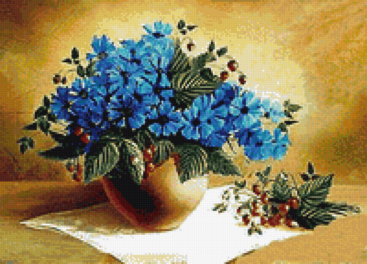 васильки - васильки, натюрморт, цветы - предпросмотр