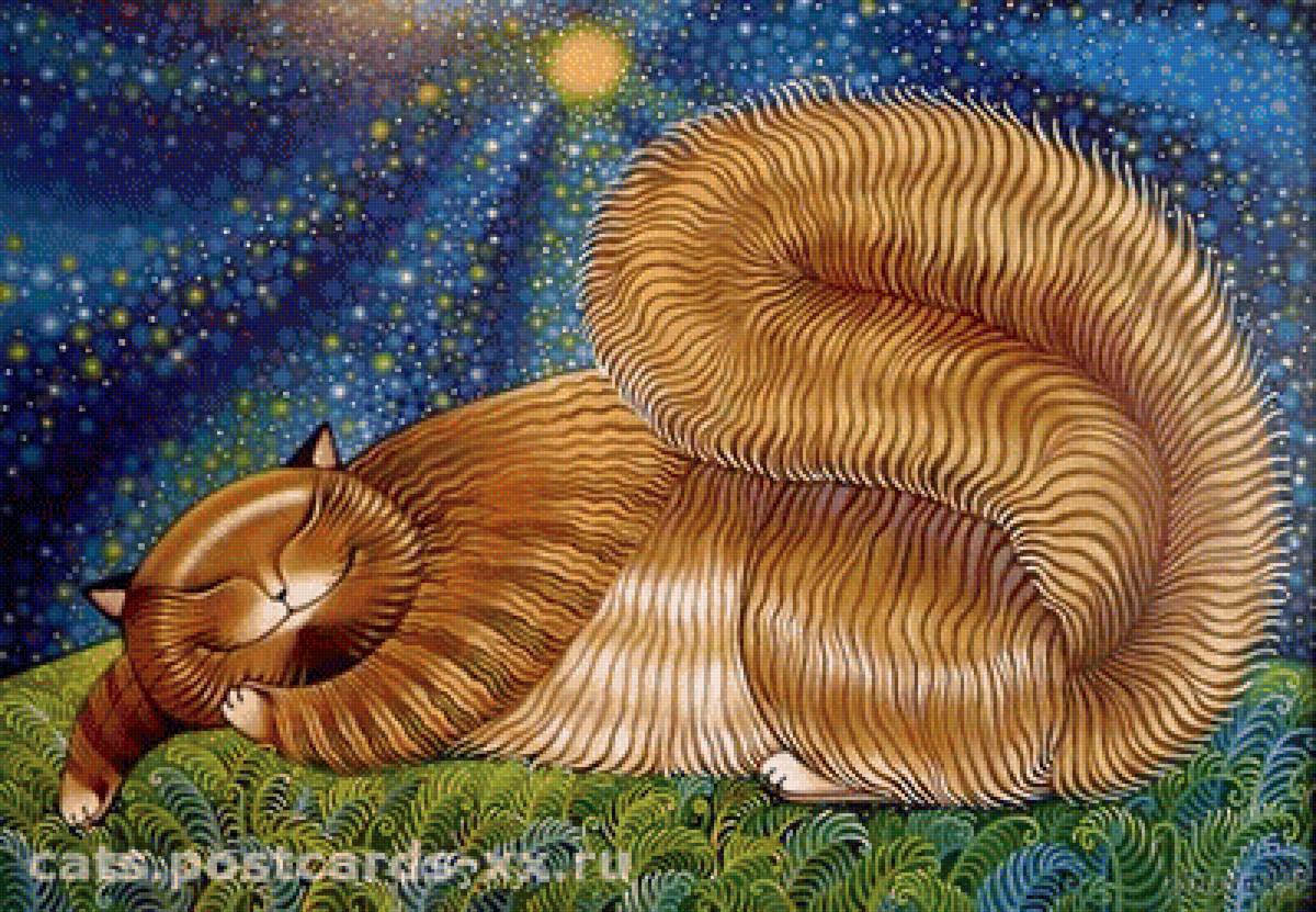 картина. художник Ася Белова - коты, картина - предпросмотр