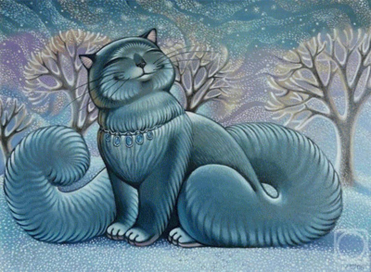 картина. художник Ася Белова - картина, коты - предпросмотр