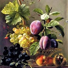 Схема вышивки «НАТЮРМОРТ С ЯГОДАМИ-Georgius Jacobus Johannes van Os»