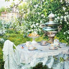 Схема вышивки «В Цветущем саду»