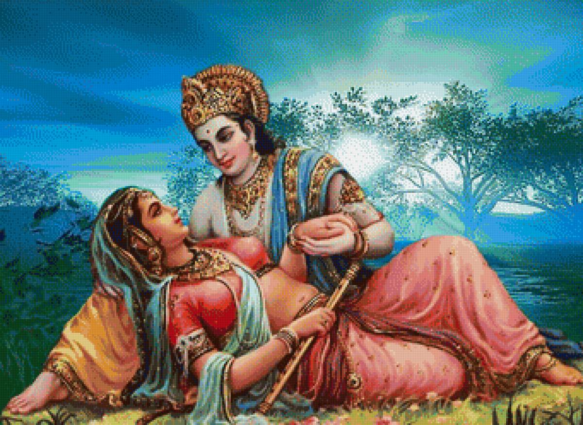 Кришна и Радха - кришна, радха - предпросмотр