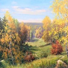 Схема вышивки «jesienne ściezki»