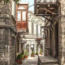 Схема вышивки «Баку улочка старого города»
