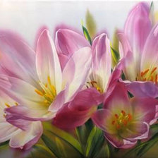 Схема вышивки «подснежники»