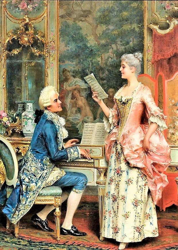 Пение - живопись, картина, люди - оригинал