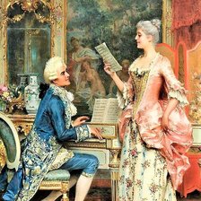 Схема вышивки «Пение»