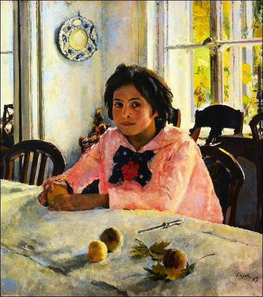 "Девочка с персиками - оригинал