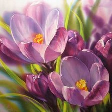 Схема вышивки «цветы»