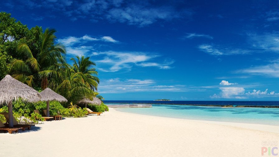 Плаж на Мальдивах - пляж, море, мальдивы - оригинал
