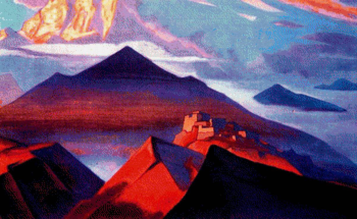 Рерих. Горы - тибет, горы, индия, гималаи, рерих - предпросмотр