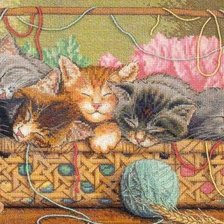 Оригинал схемы вышивки «котята» (№1657765)