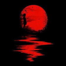 Схема вышивки «Кровавая луна»