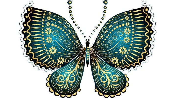 Бабочка - для подушки - оригинал