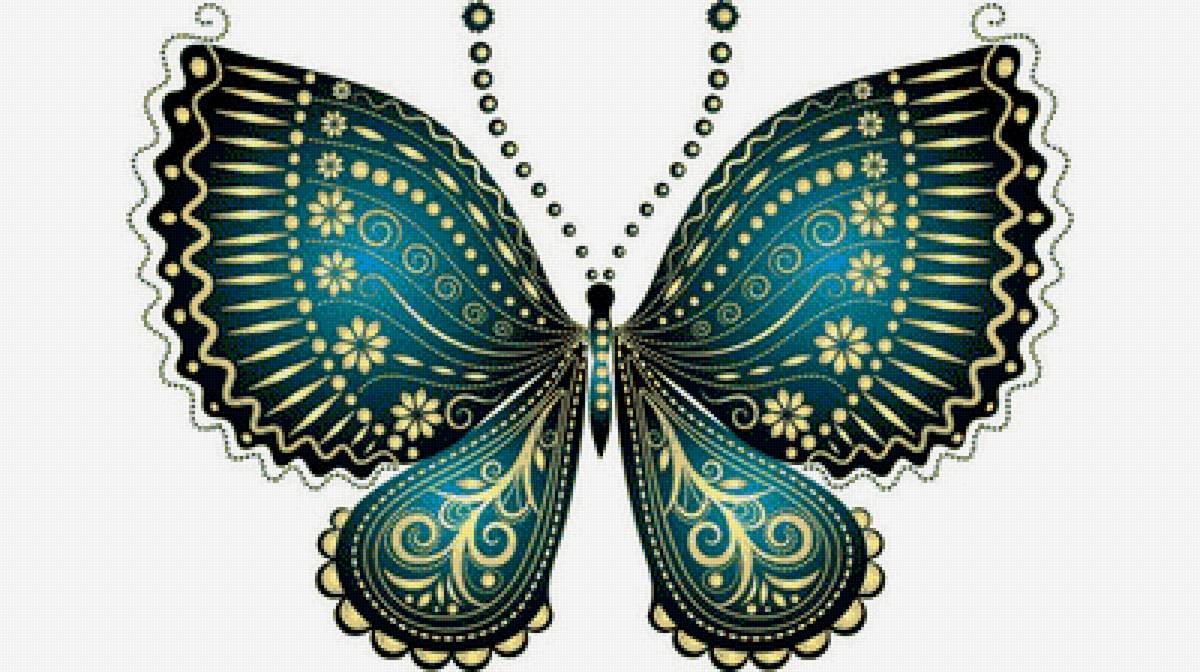 Бабочка - для подушки - предпросмотр