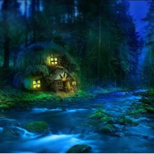 Схема вышивки «домік»