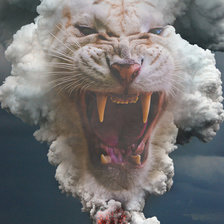 Схема вышивки «тигр»