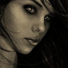 Схема вышивки «Девушка»