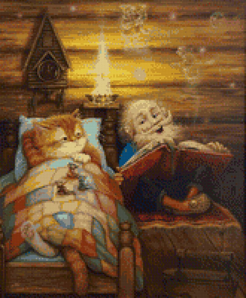 кот и  домовой - предпросмотр