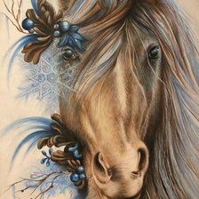 Схема вышивки «Красота лошади»