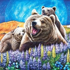 Схема вышивки «мир животных»