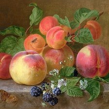 Схема вышивки «персики»