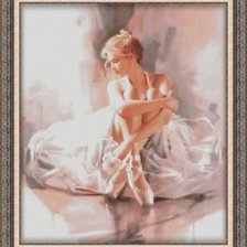 Схема вышивки «балерина»