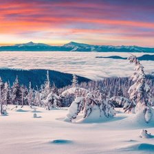 Схема вышивки «зима»