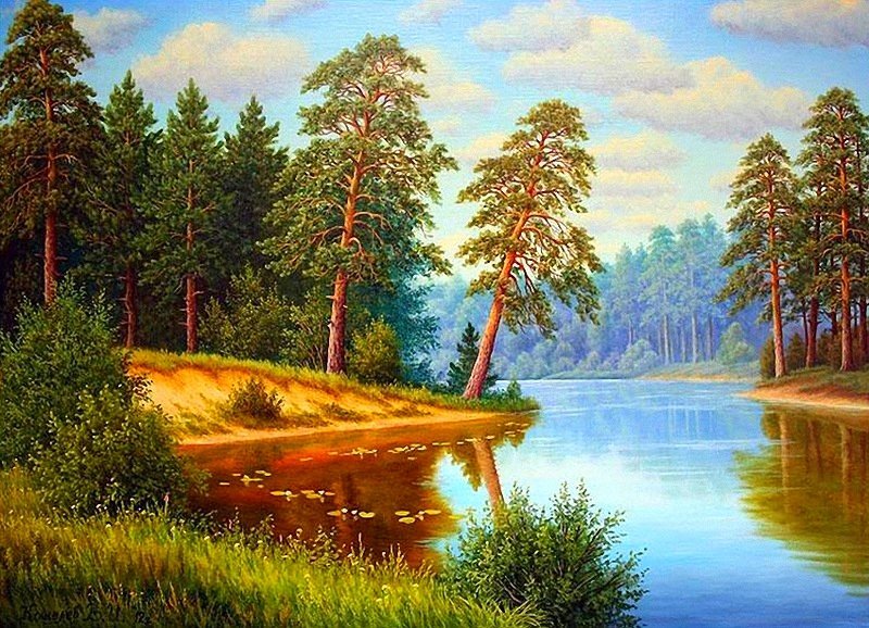 Сосны у Реки - оригинал