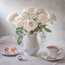 Схема вышивки «чаепитие»