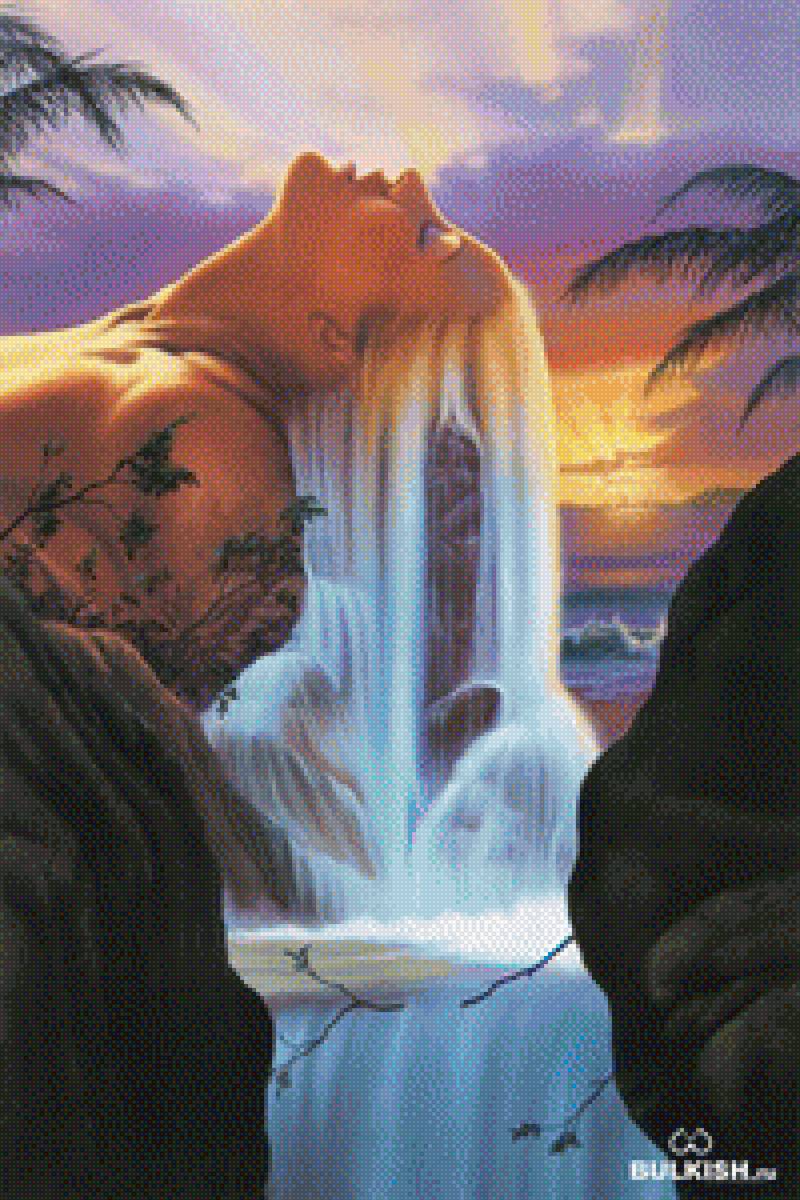 дева-водопад - предпросмотр