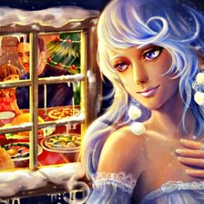 Схема вышивки «девушка»