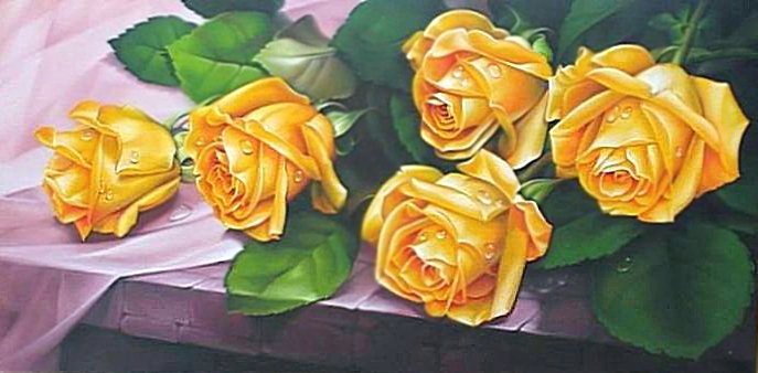 №1669344 - букет, розы, цветы, роза - оригинал