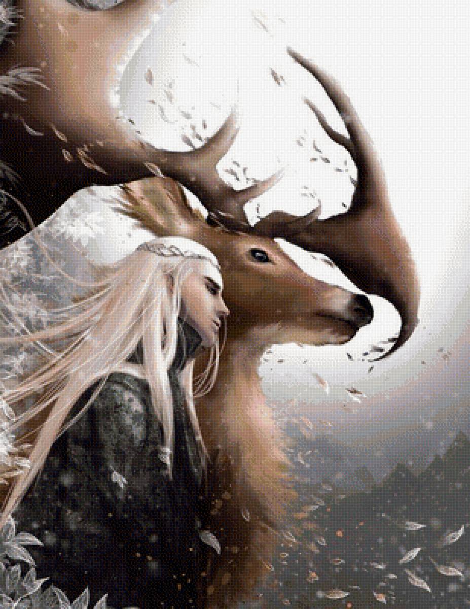 лесной король - хоббит, лось. эльф - предпросмотр