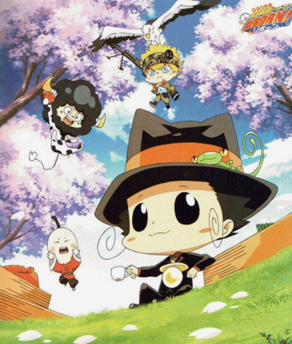 Учитель-мафиози Реборн - арт - предпросмотр