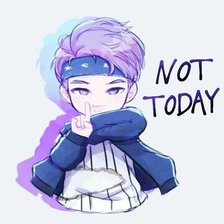 Схема вышивки «BTS Not Today Namjoon»