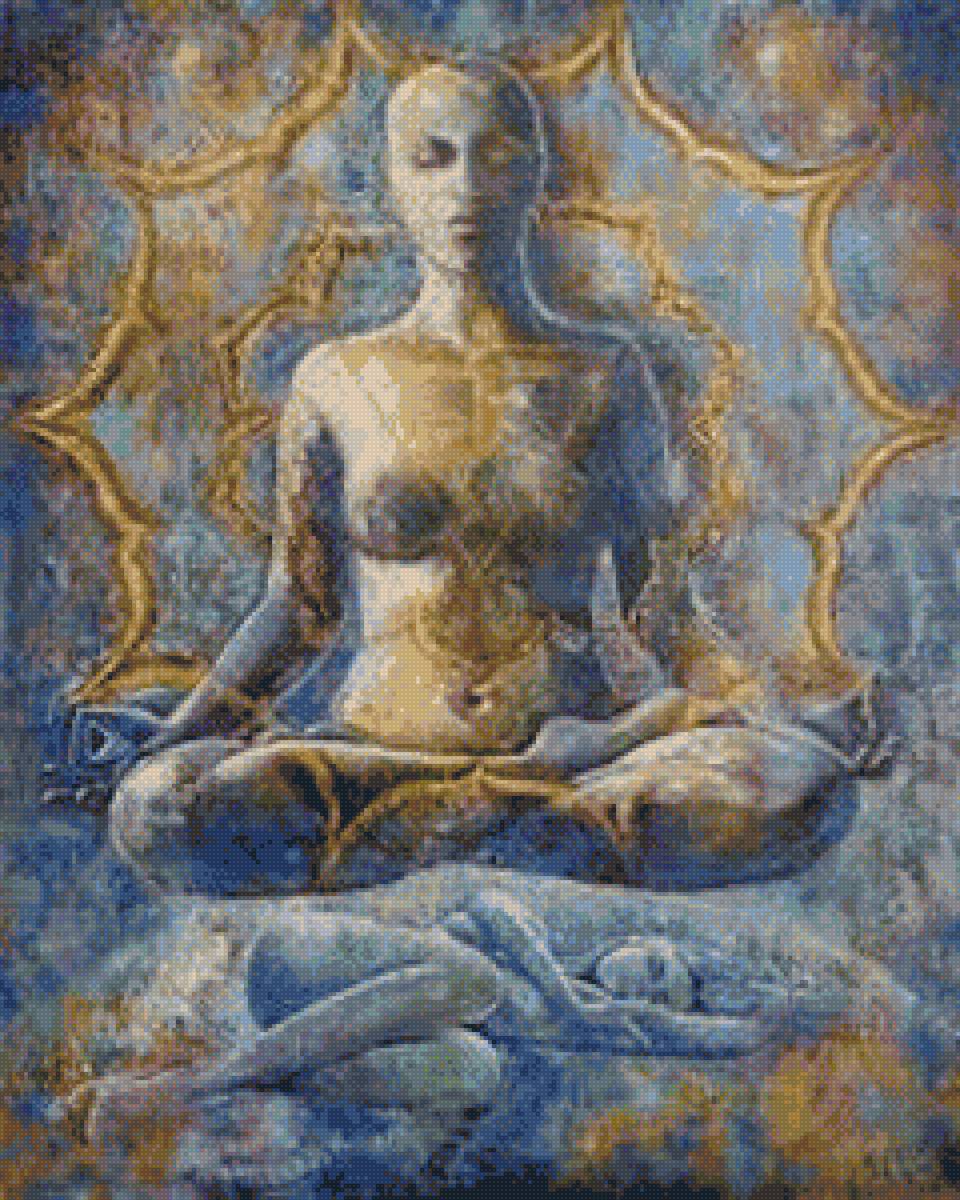 Медитация - люди, медитация, космос, эзотерика - предпросмотр