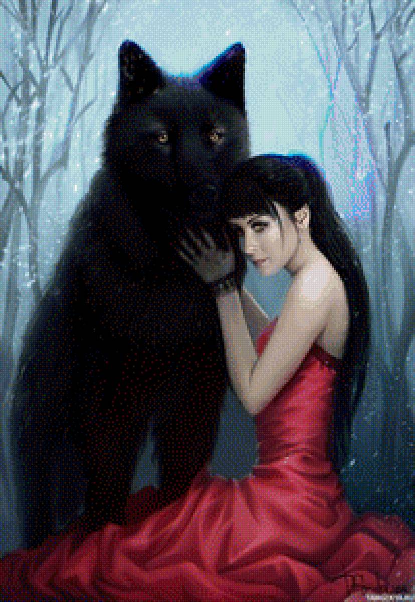 дева с волком - предпросмотр