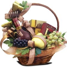 Схема вышивки «Корзина подарочная»