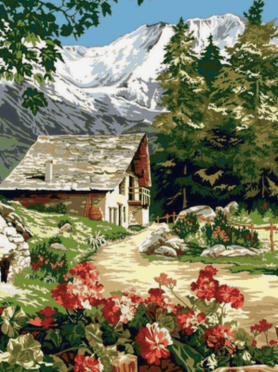 домик в горах - предпросмотр