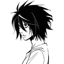 Схема вышивки «Эл Лоулайт (L Lawliet)»