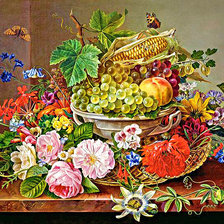 Схема вышивки «натюрморт»