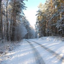 Схема вышивки «зима»