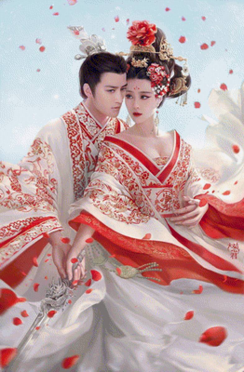 Пара - корея, азия, влюбленные, меч, пара - предпросмотр