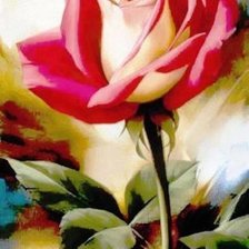 Схема вышивки «роза»