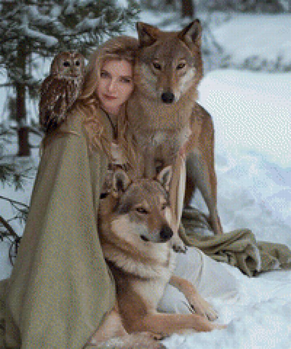 дева с волком - предпросмотр