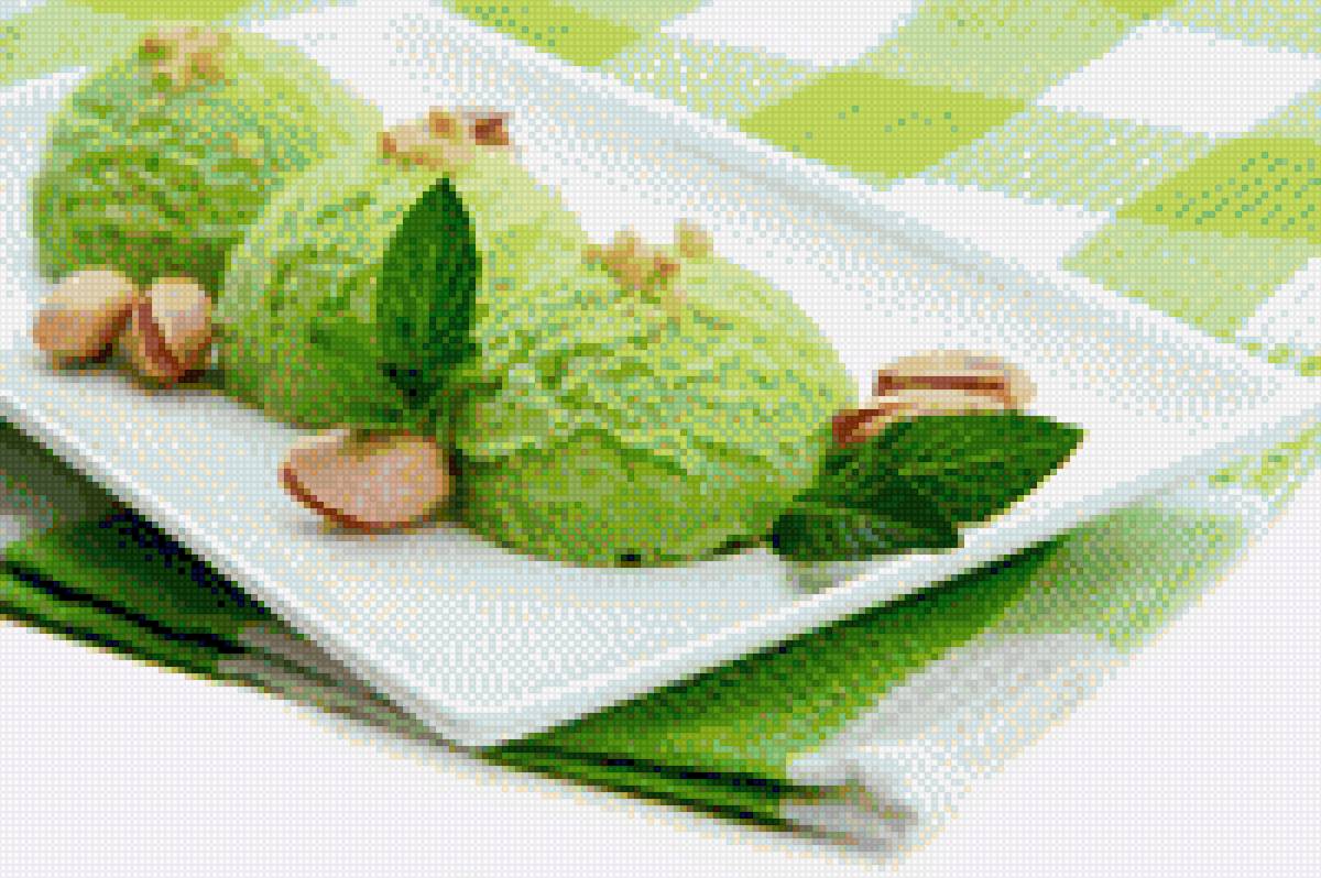 Фисташковое мороженое - мороженое - предпросмотр