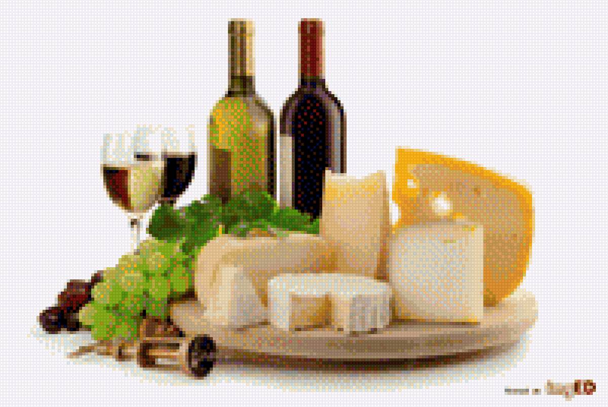Сыр и вино - фрукты, вино, сыр - предпросмотр